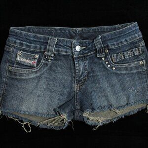 Vintage Low Rise Angel Blue Shorts
